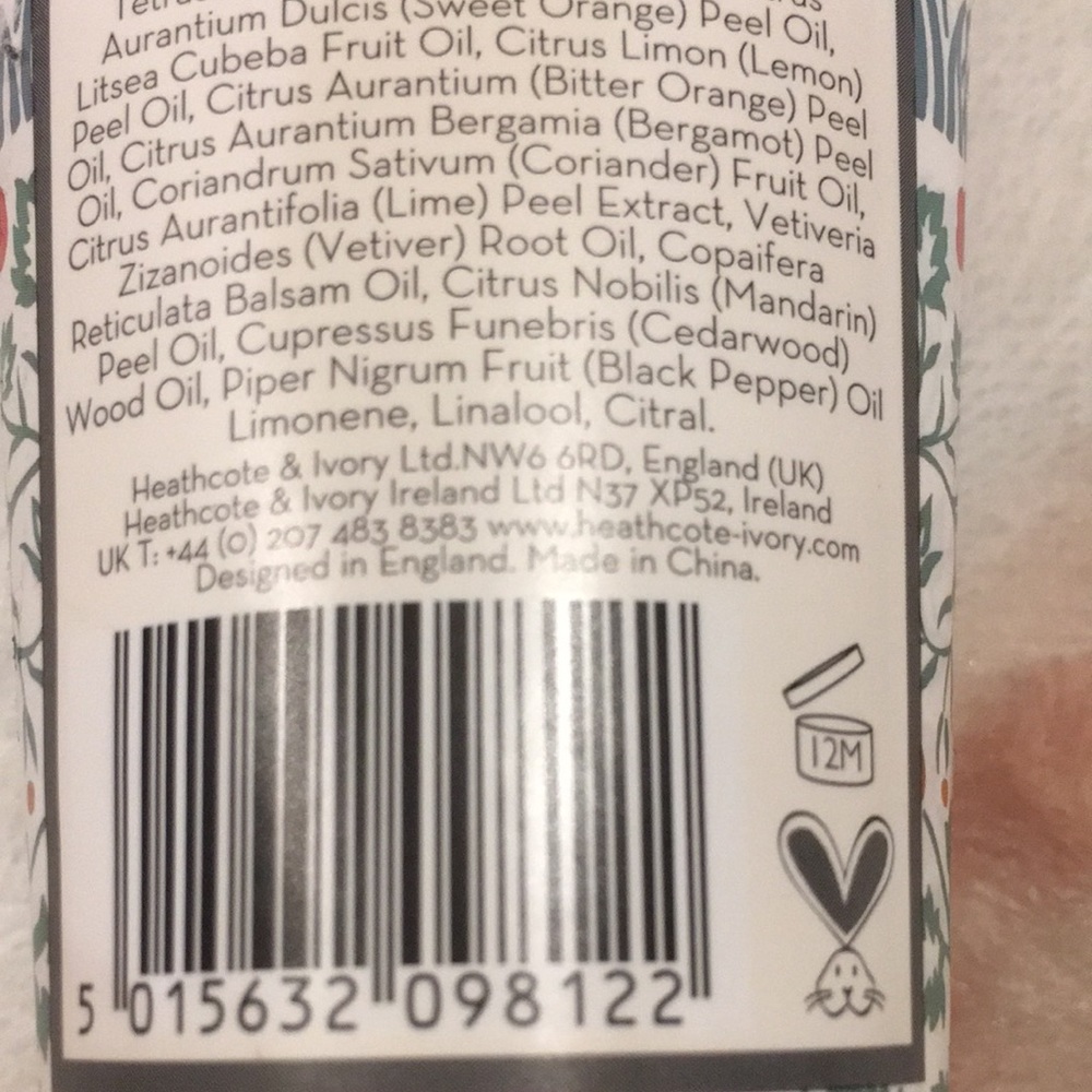 William Morris At Home Scented Bergamot Vetiver Hand Cream 3.38oz NWT - Picture 10 of 12